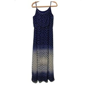 Cato Blue Gray Maxi Sundress Spaghetti Straps
